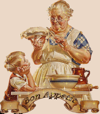 Wnuk przygląda się swojej babci